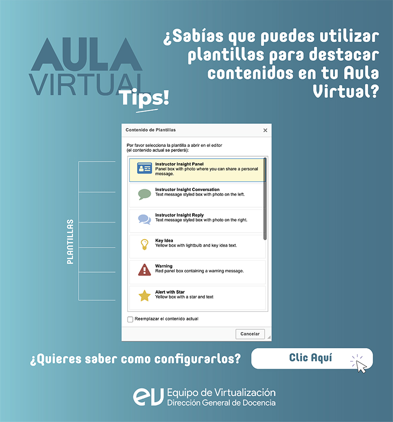 Aula Virtual plantillas