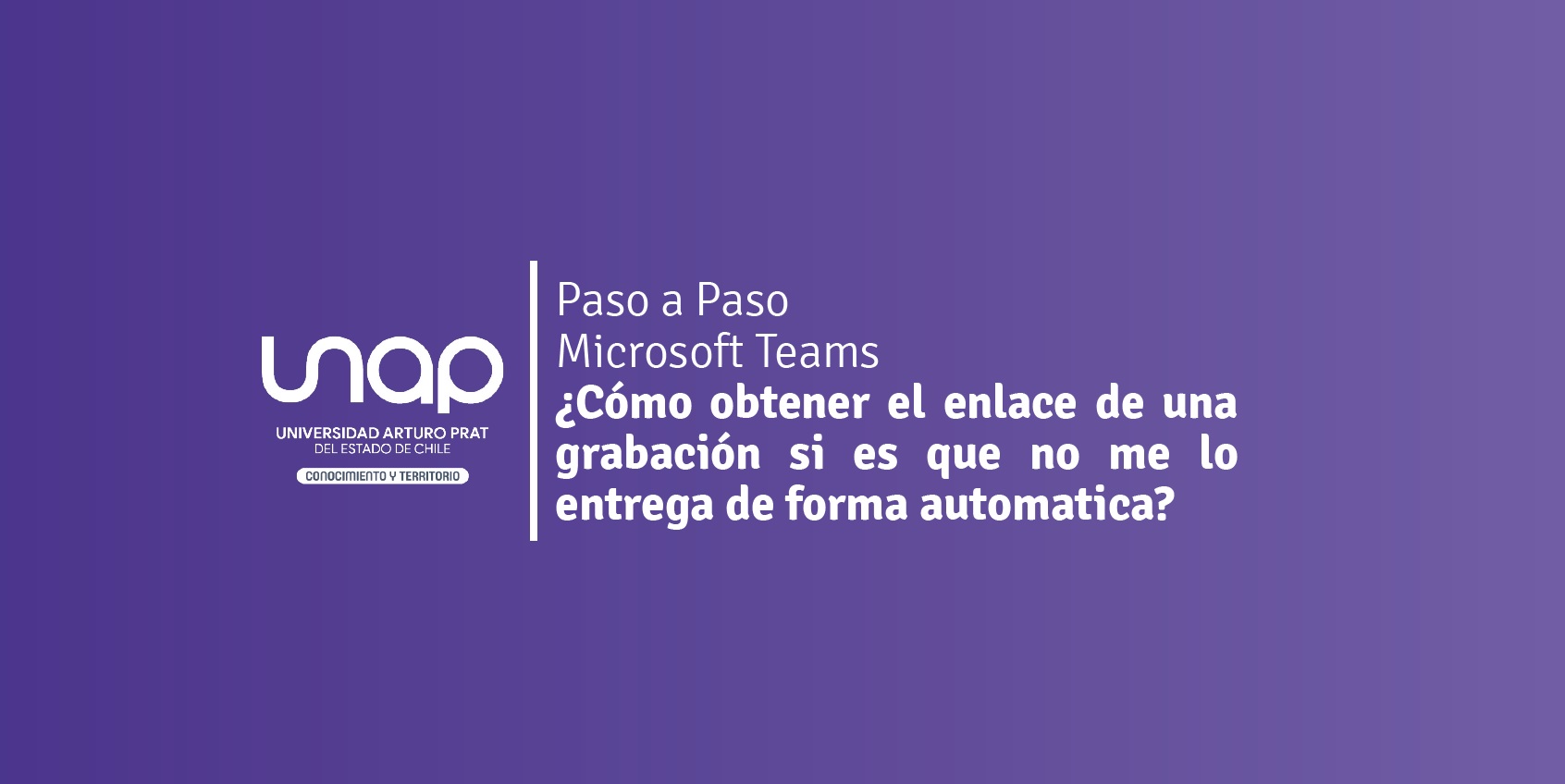 ¿Cómo obtener el enlace de una grabación si es que no me lo entrega de forma automática?