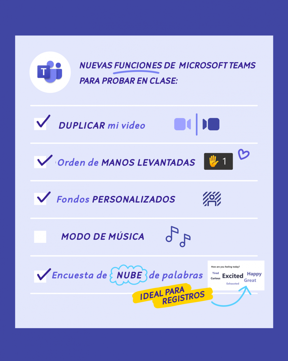 Nuevas Funciones Microsoft Teams #MicrosoftEducación