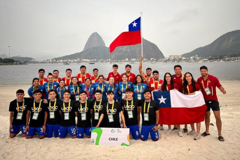 UNAP logró tercer lugar para Chile en Campeonato Mundial Universitario de Deportes de Playa FISU 2024 en Brasil