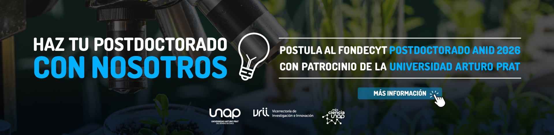 VRII Concursos - Banner Postdoctorados2026